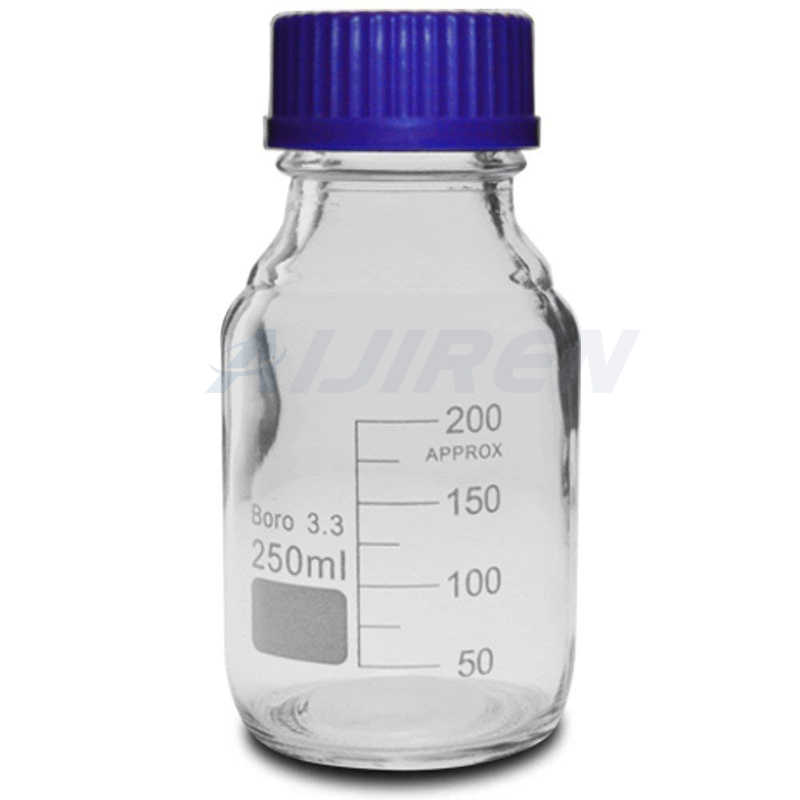 Cap 250 ml amber reagent bottle